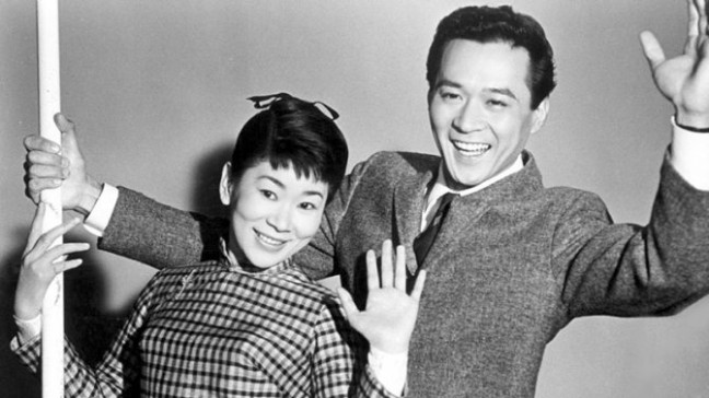 James Shigeta with Miyoshi Umeki in "Flower Drum Song."