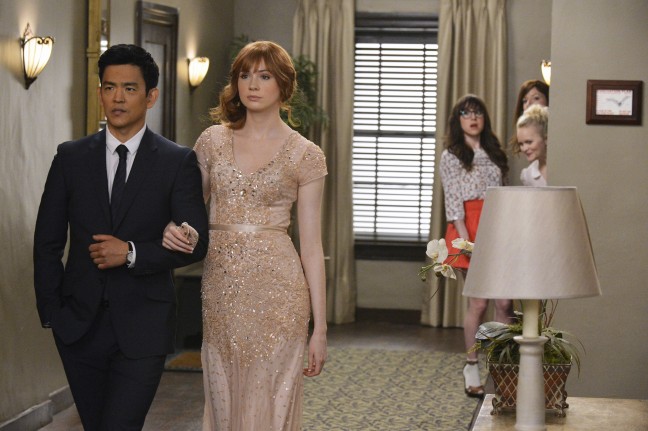 John Cho and Karen Gillan in "Selfie." ABC/Eric McCandless