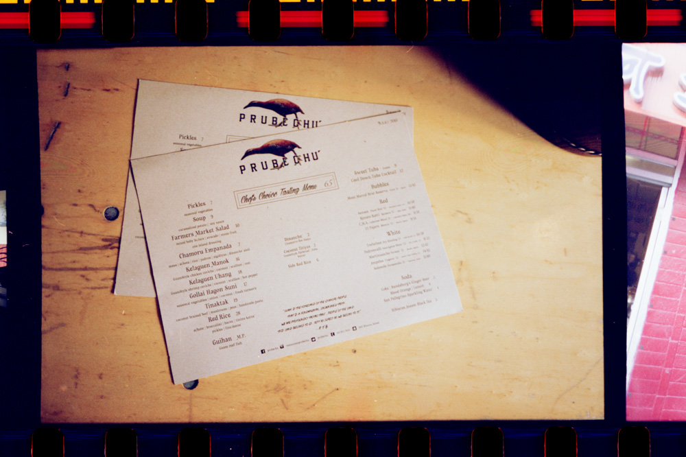 Prubechu's changing menu