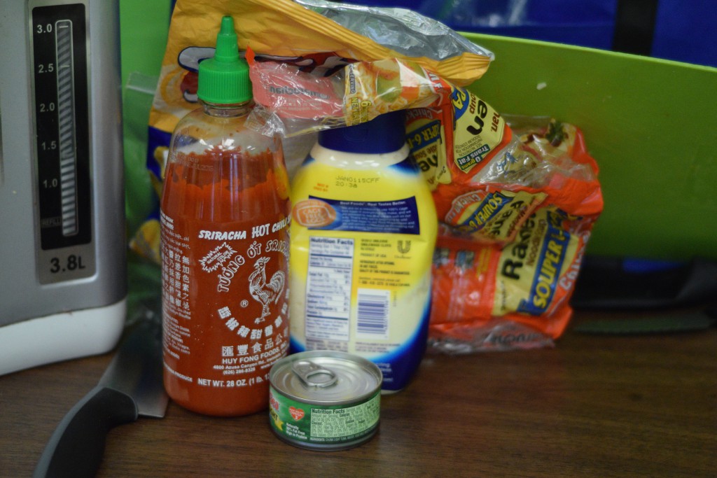 Some of the ingredients from the prison food cook-off. Photo by Kiwi Illafonte.